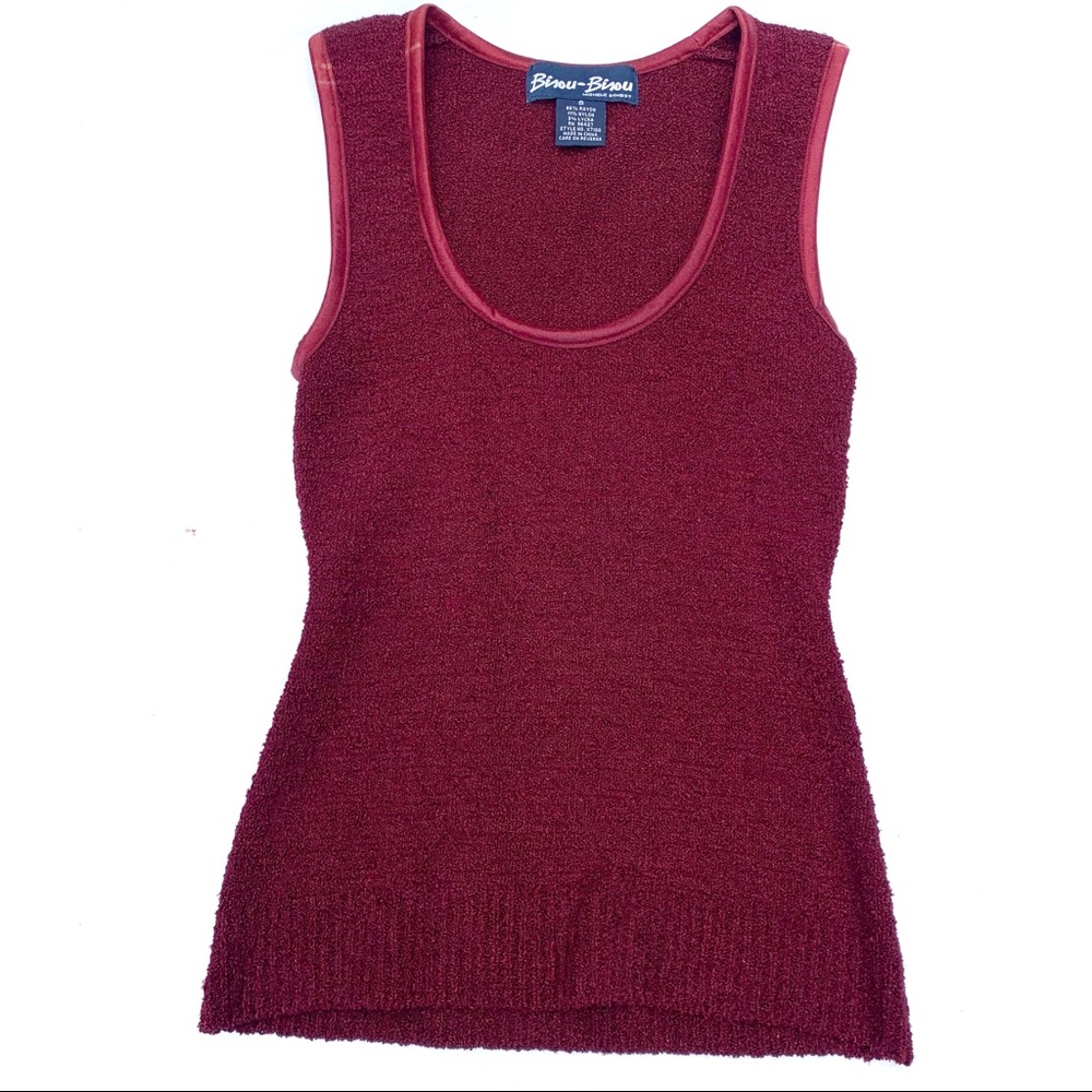 Bisou-Bisou Red Tank Top S